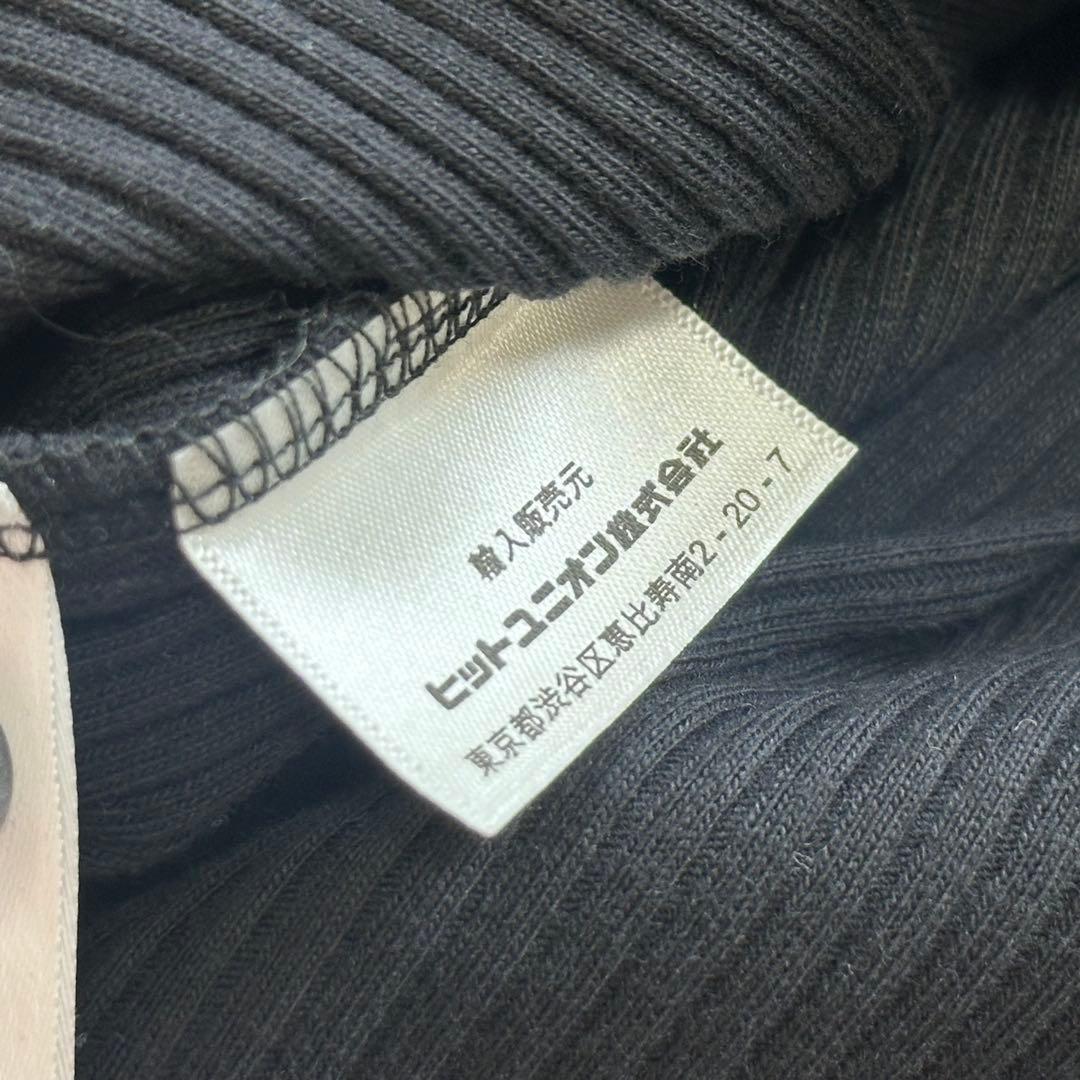 【美品】レイビームス × フレッドペリー リブロングスリーブ ポロシャツ 黒