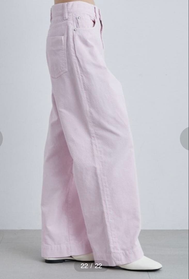 MIESROHE コーデュロイワイドPT ピンク