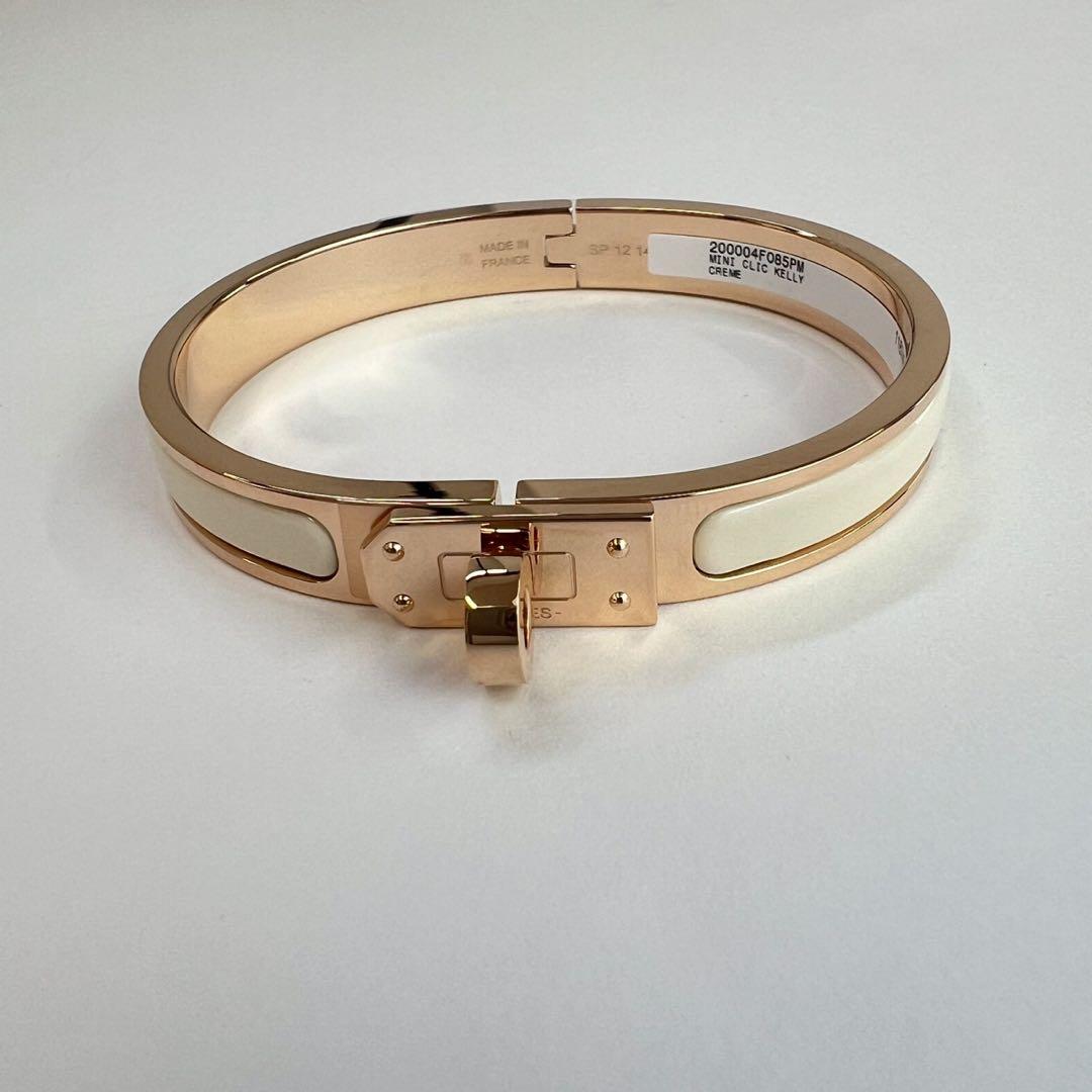 新品未使用 HERMES エルメス ミニクリックケリー PM クリーム PG金具
