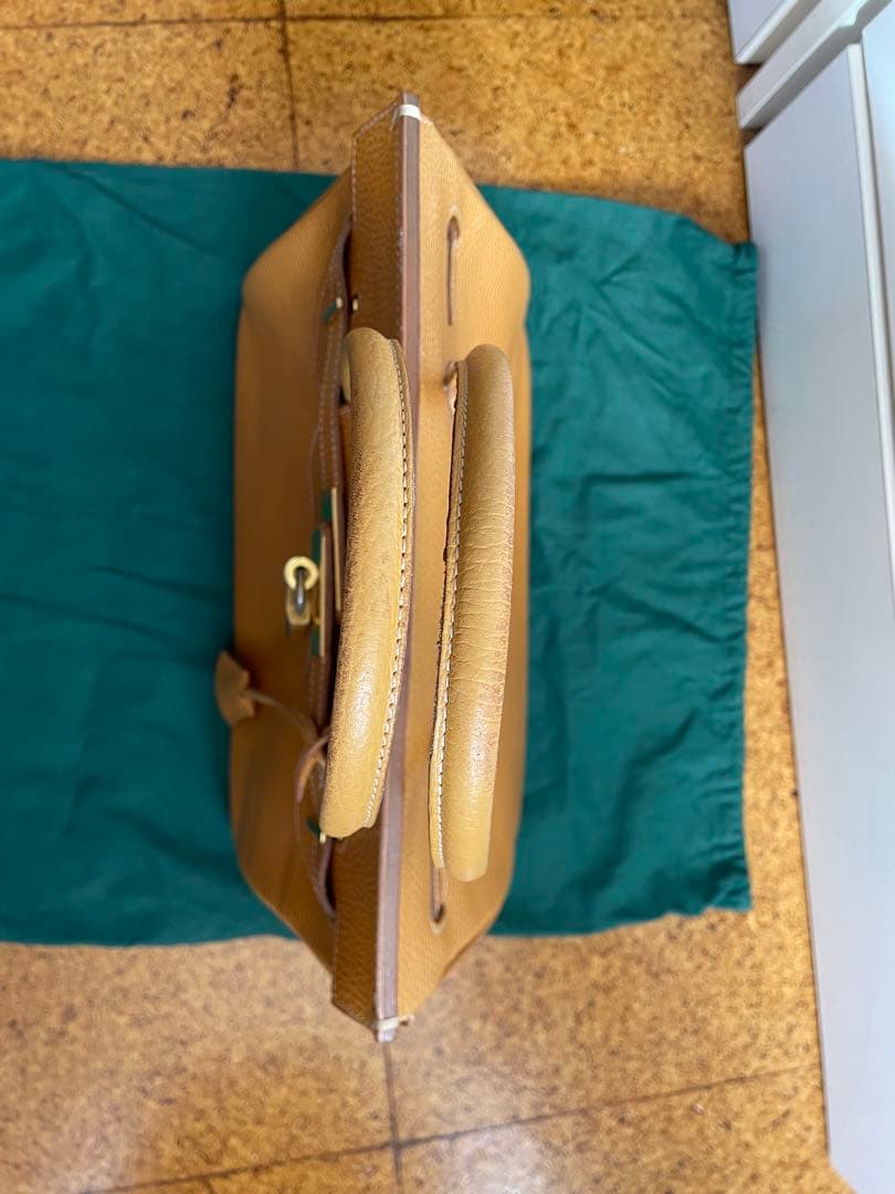 HIGH-CLASS ブラウンレザー ハンドバッグ