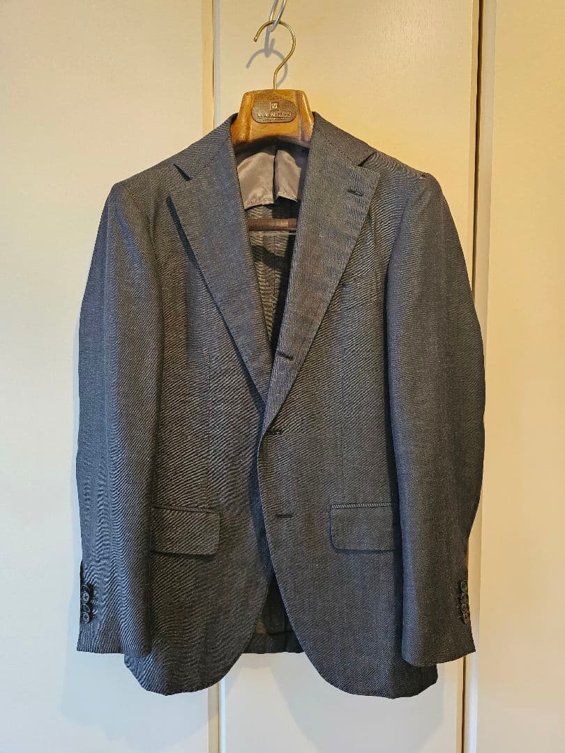 brilla per il gusto ブリッラウールリネンスーツ　グレー　42