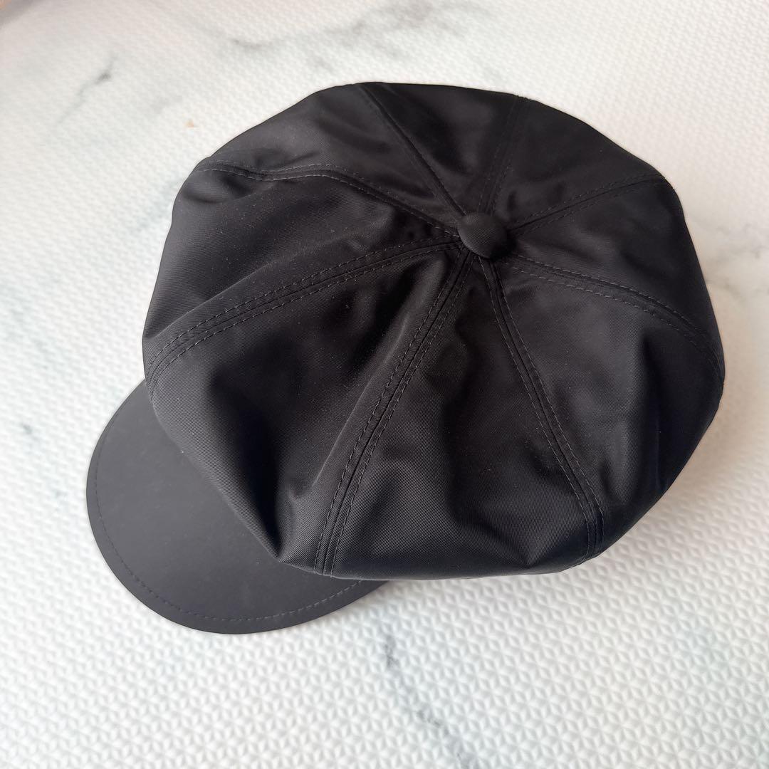 PRADA ブラックナイロンキャスケット L レディース