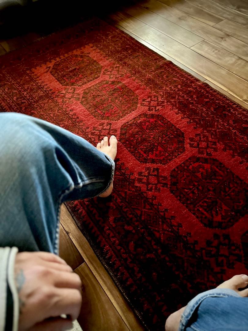 トライバルラグ　ヴィンテージラグ　トルクメン　ランナーラグ　プリミティブアート