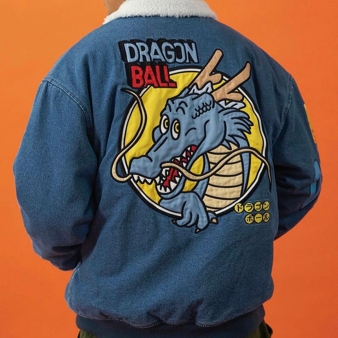 BREEZE ドラゴンボールコラボ デニムボアジャケット Lサイズ 大人サイズ