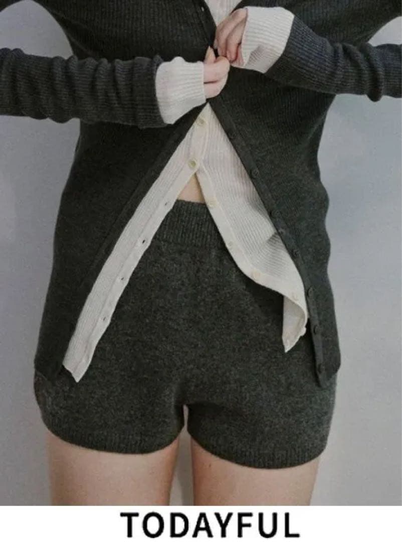 TODAYFUL C.Gray ニットショートパンツ