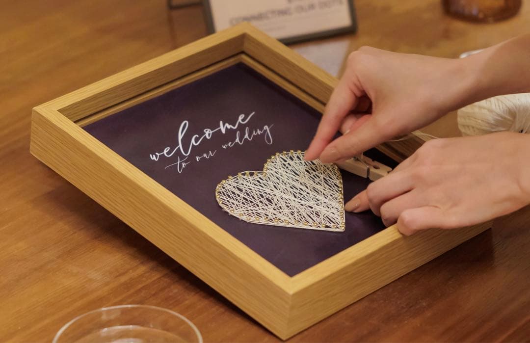 【制作承ります】結婚式用ストリングアート　即納可