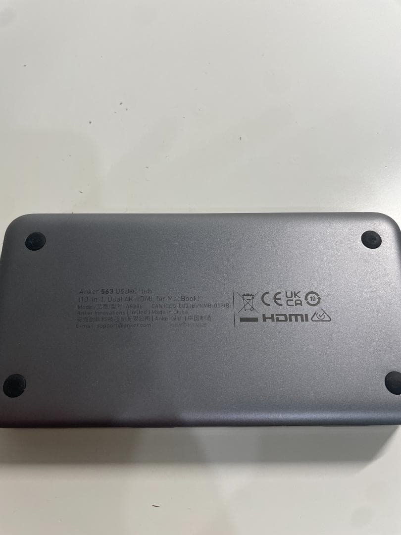 563USB-Cハブ10-in-1Dual4KHDMIfor MacBook