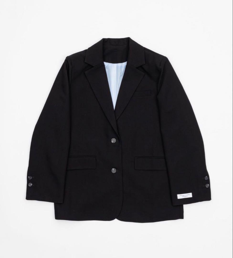 Smyeon 刺繍入りテーラードジャケット ブラック