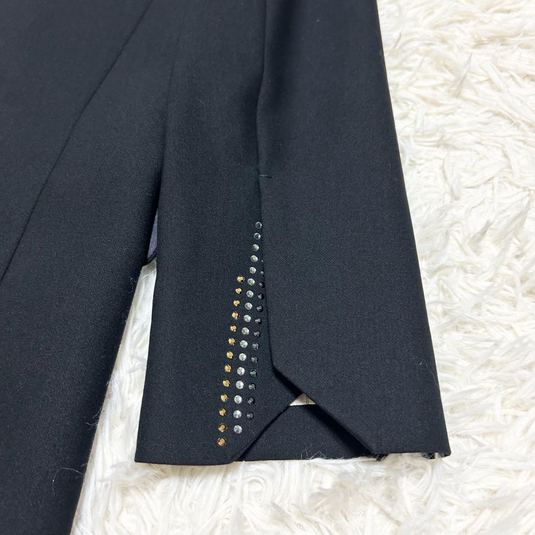 ザディグエヴォルテール ラインストーン付きテーラードジャケット 1B ブラック