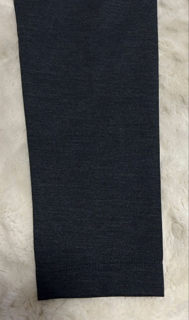 POSTELEGANT/ハイネックリボンワンピース/size38/グレー