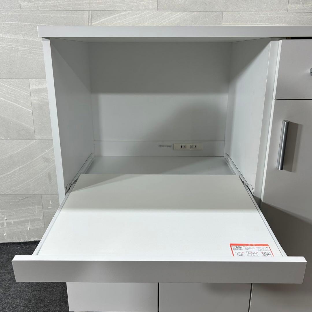 YAMAZEN キッチンカウンター SSY-C8580KC ホワイト d3782