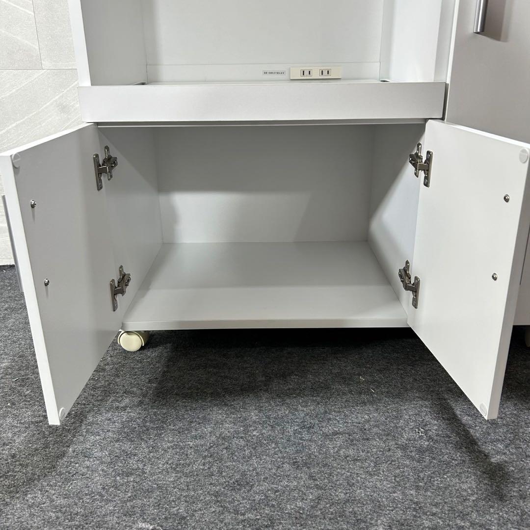 YAMAZEN キッチンカウンター SSY-C8580KC ホワイト d3782