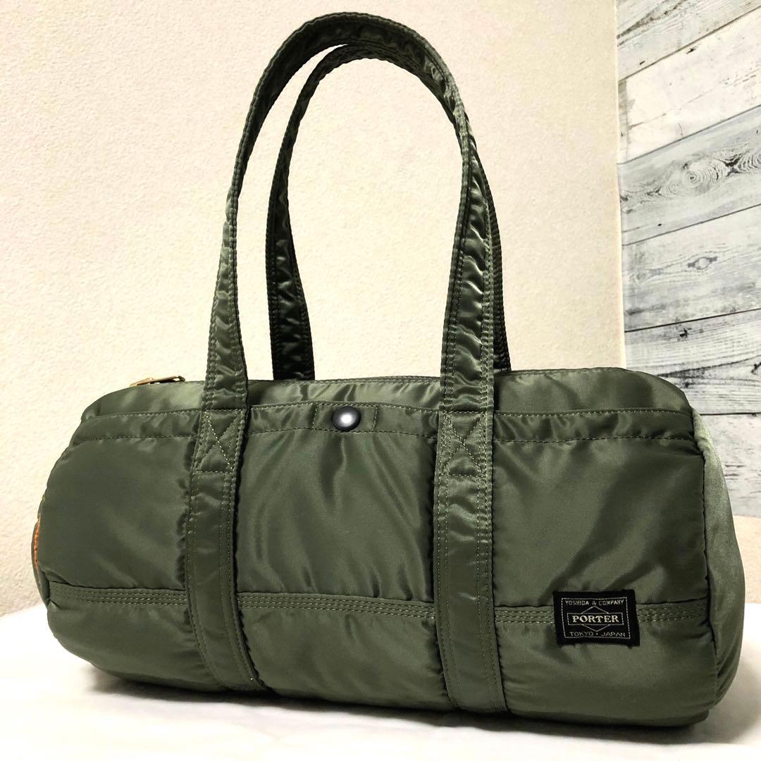 超美品✨希少 ポーター タンカー ミニボストンバッグLサイズ セージ 吉田カバン