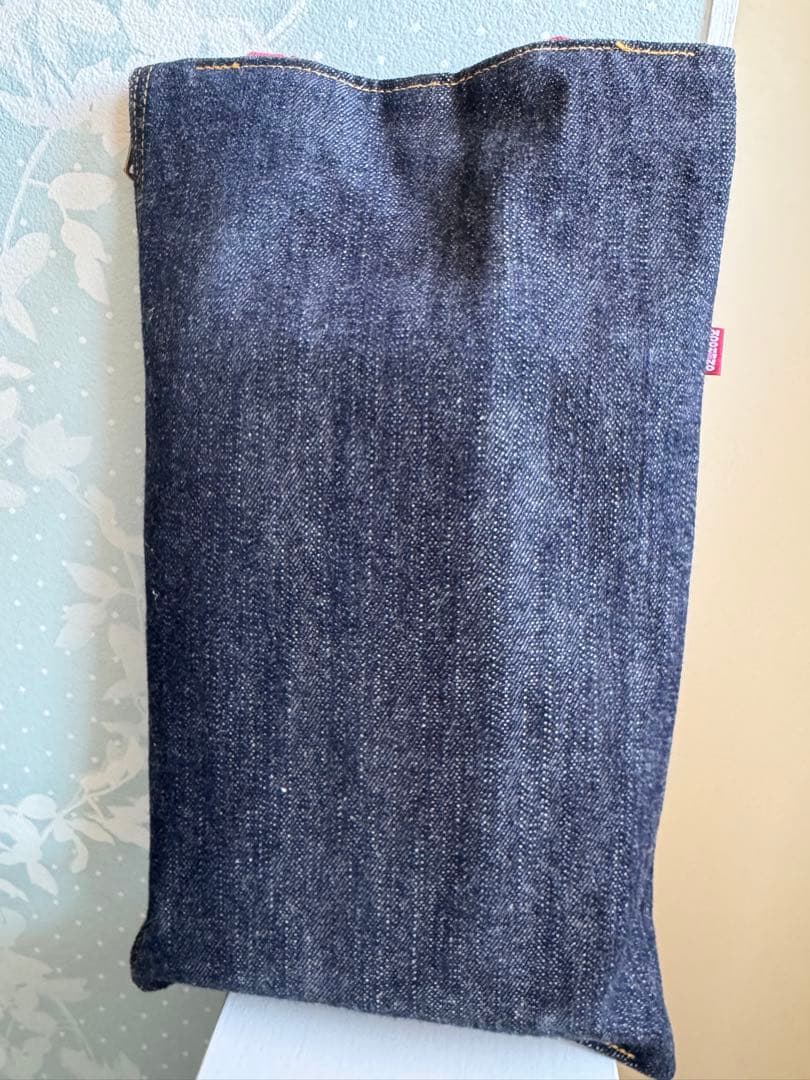 ワンピースオブロック　デニムティッシュケース