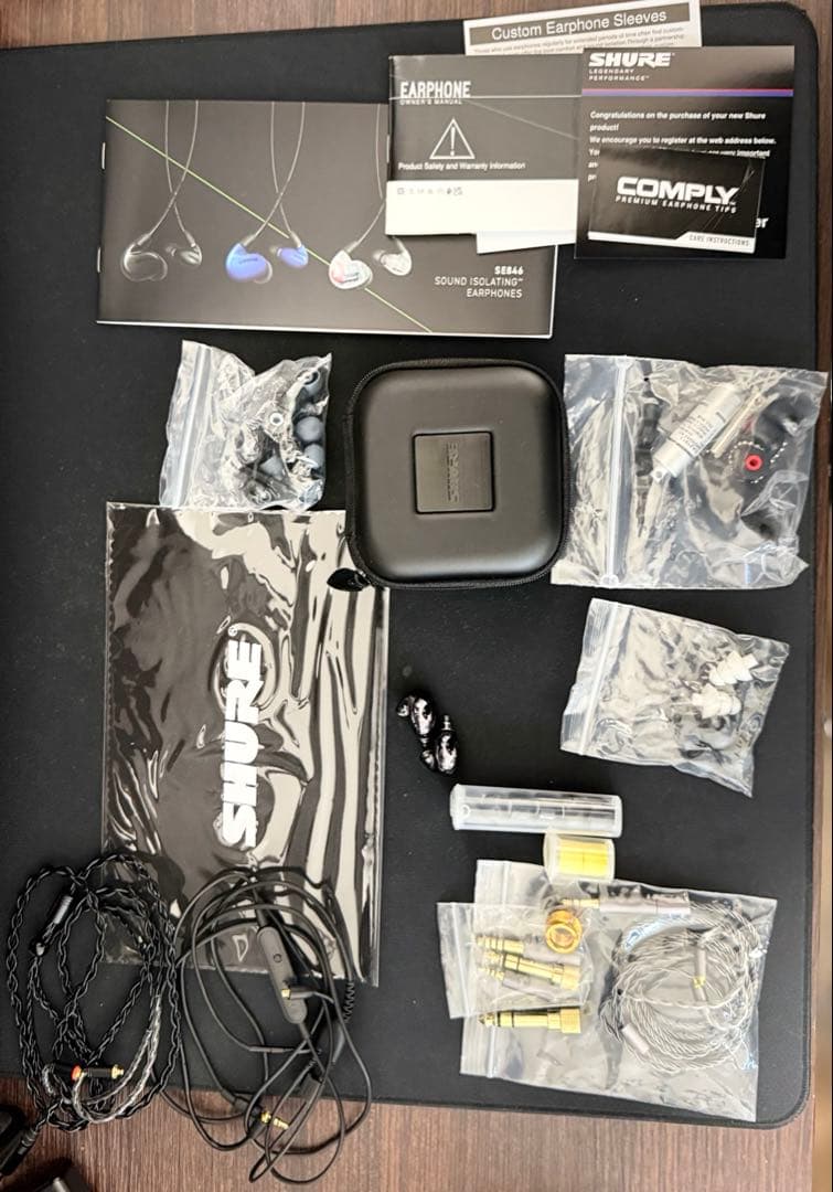 Shure SE846 有線イヤホン ケーブル付き