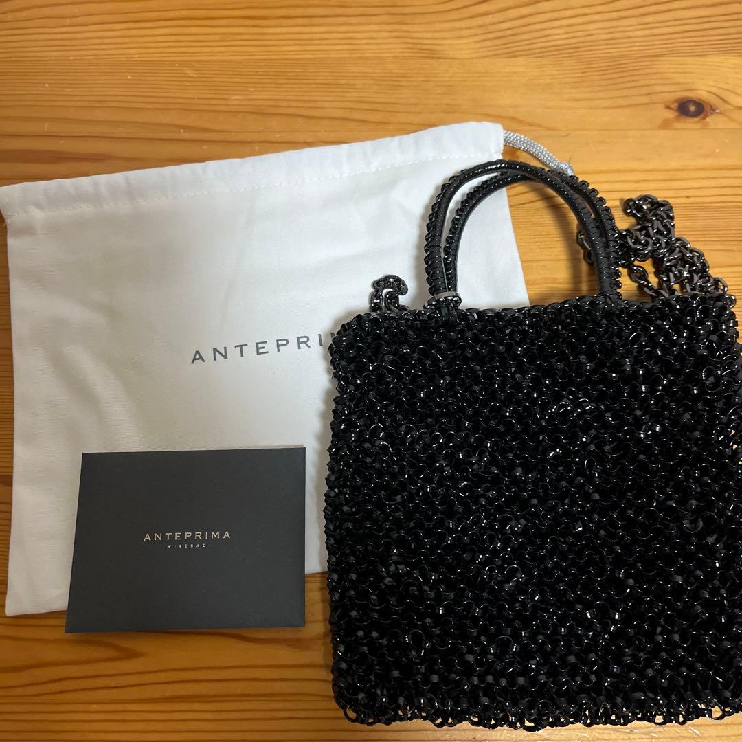 アンテプリマ　ワイヤーバッグ　ミニアトゥーラ　黒