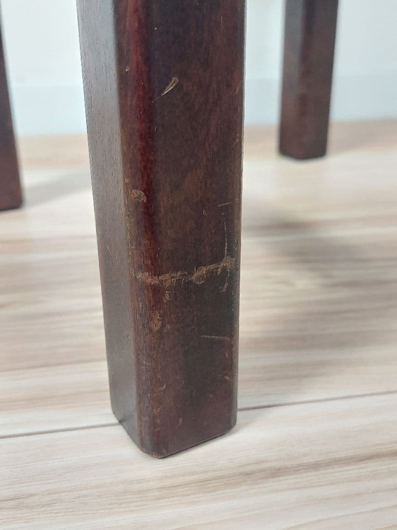 北海道民芸 スツール 樺材 椅子 腰掛け 飾り台 アンティーク