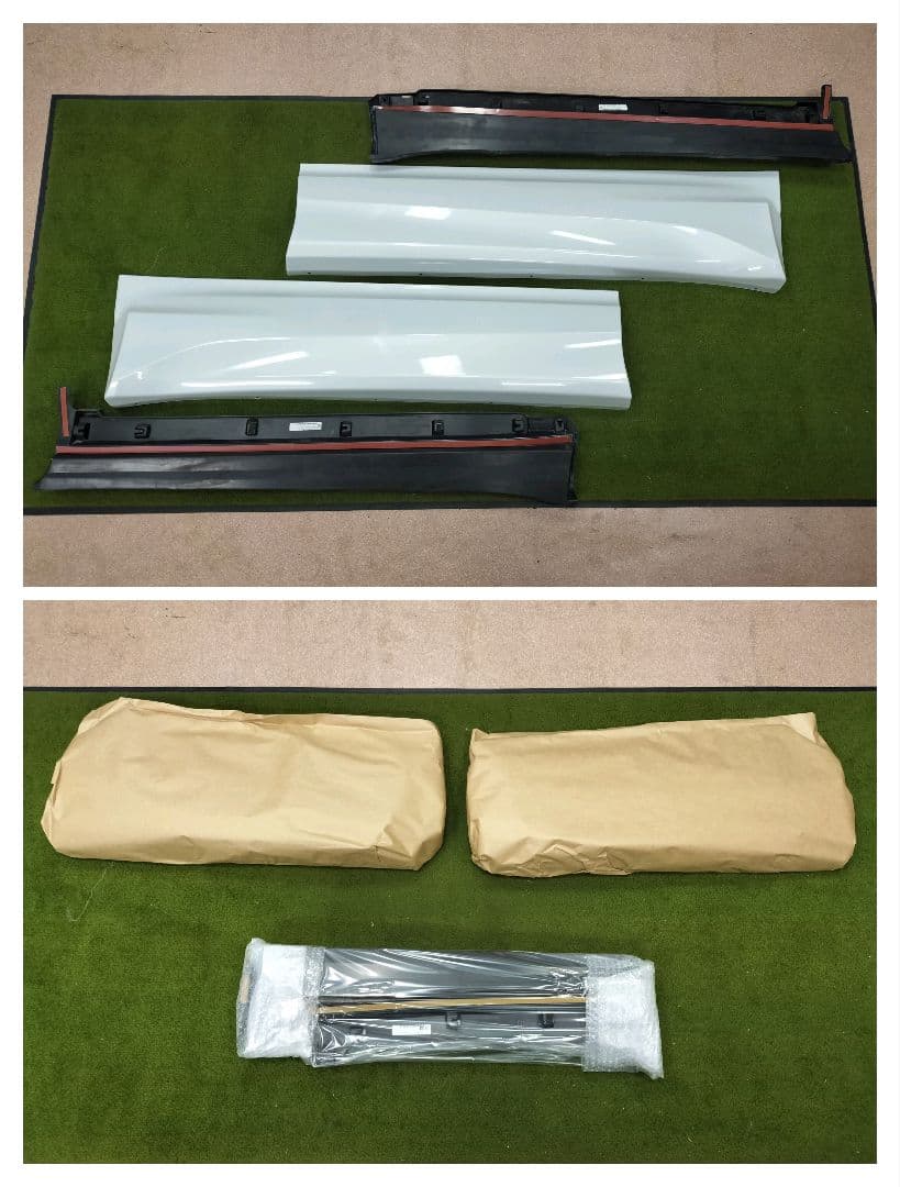 カローラクロス　モデリスタ　サイドスカート新品と中古　左右一式　カラー089