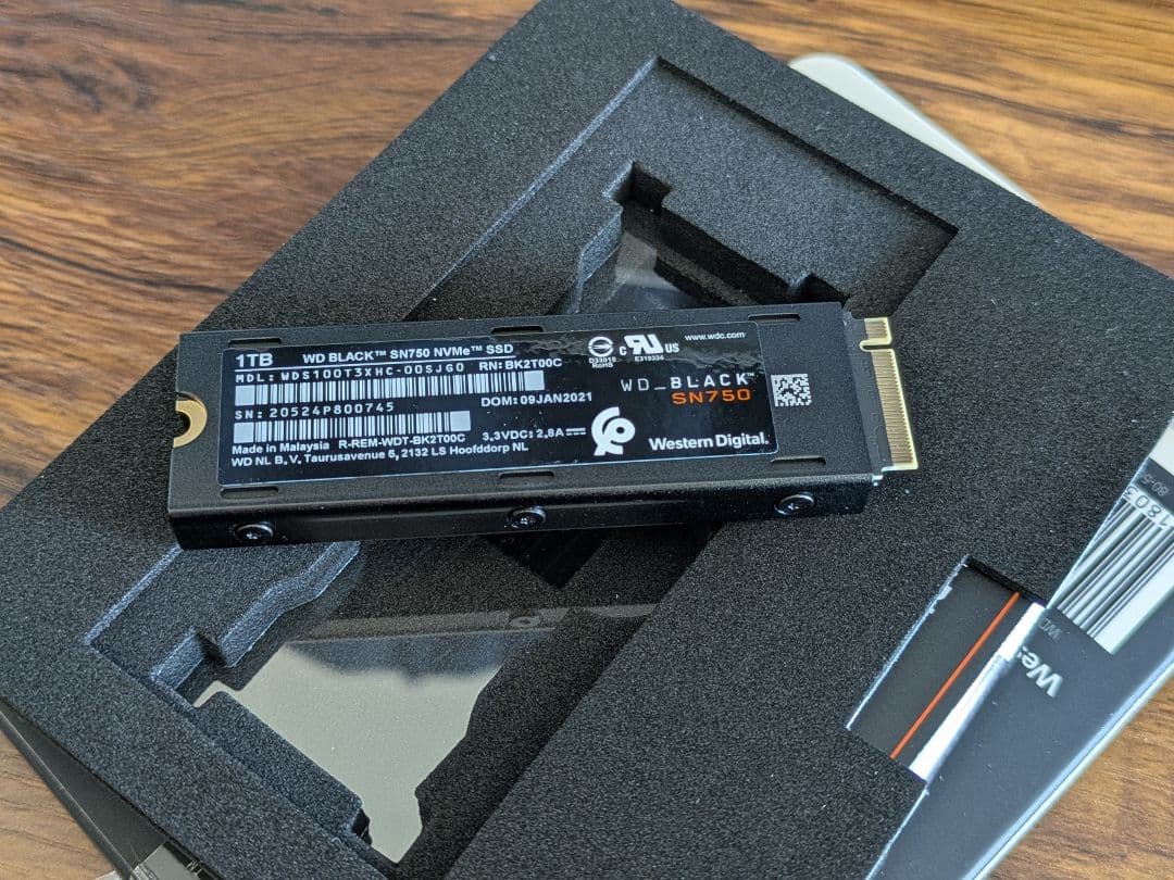 【SSD】WD_BLACK SN750 1TB NVMe SSD