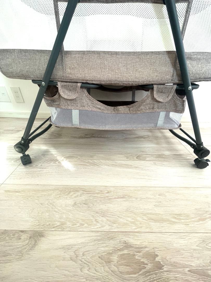 お値下げ！ブラウン メッシュ ベビーベッド