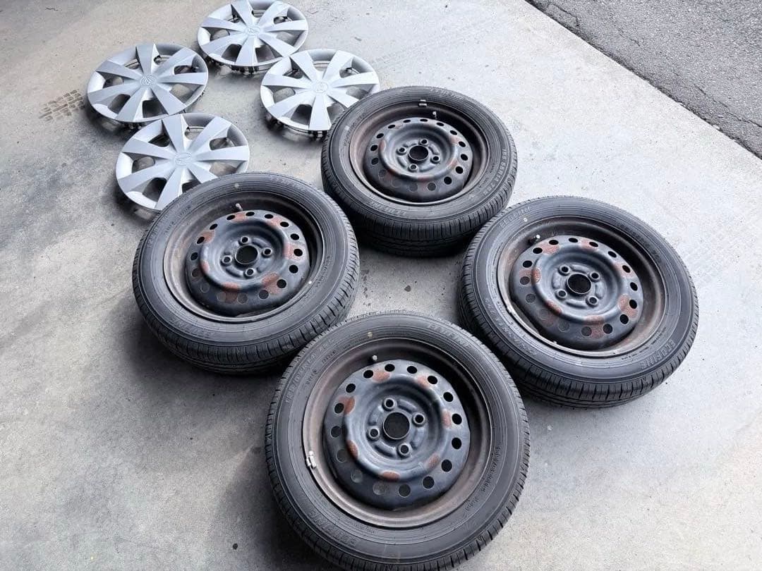 155/65R14・2024年製造・ダイハツ・ムーヴ外し・バリ山夏タイヤ・４本