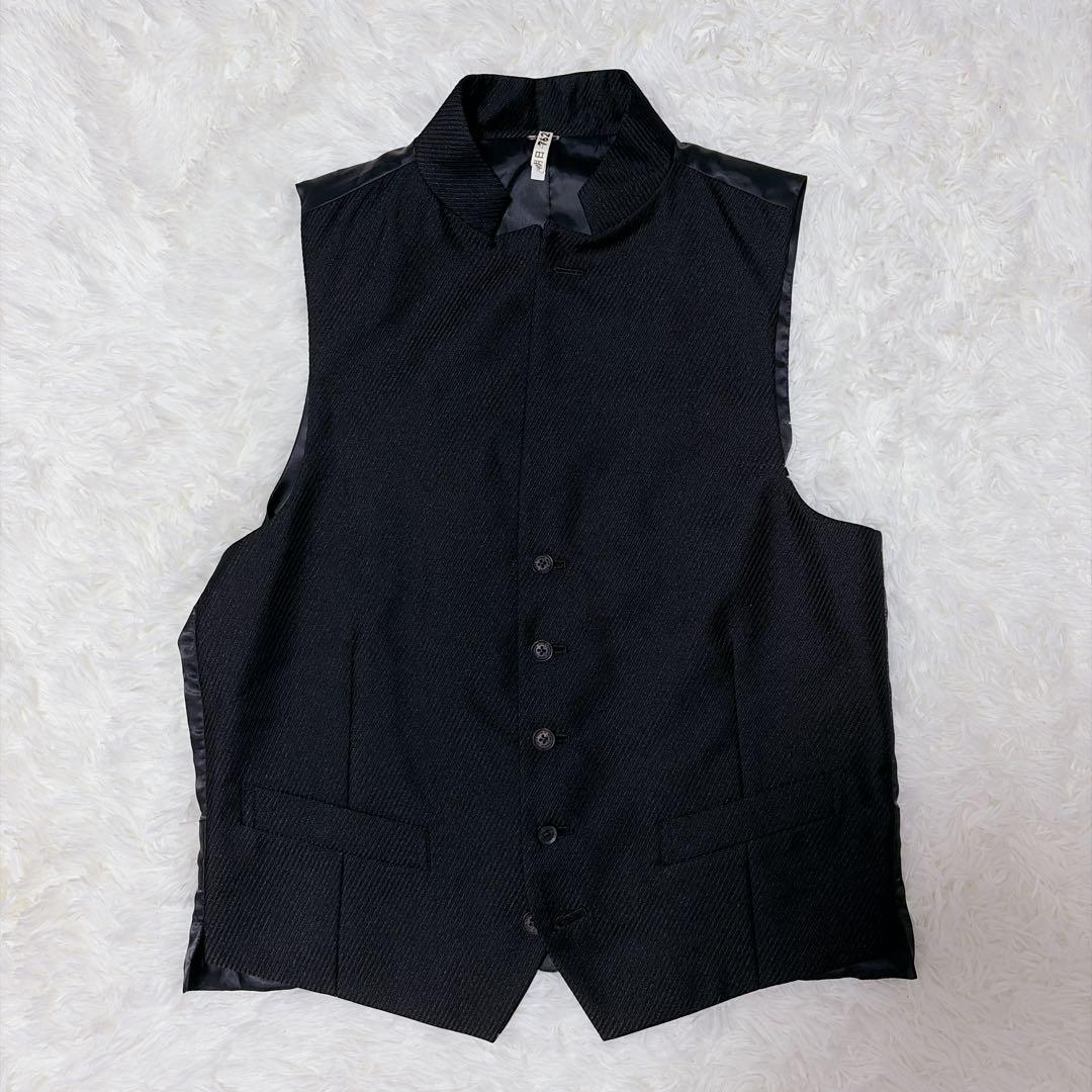 超希少！美品！マオカラー⭐︎メンズティノラス 3ピーススーツ 黒 Lサイズ