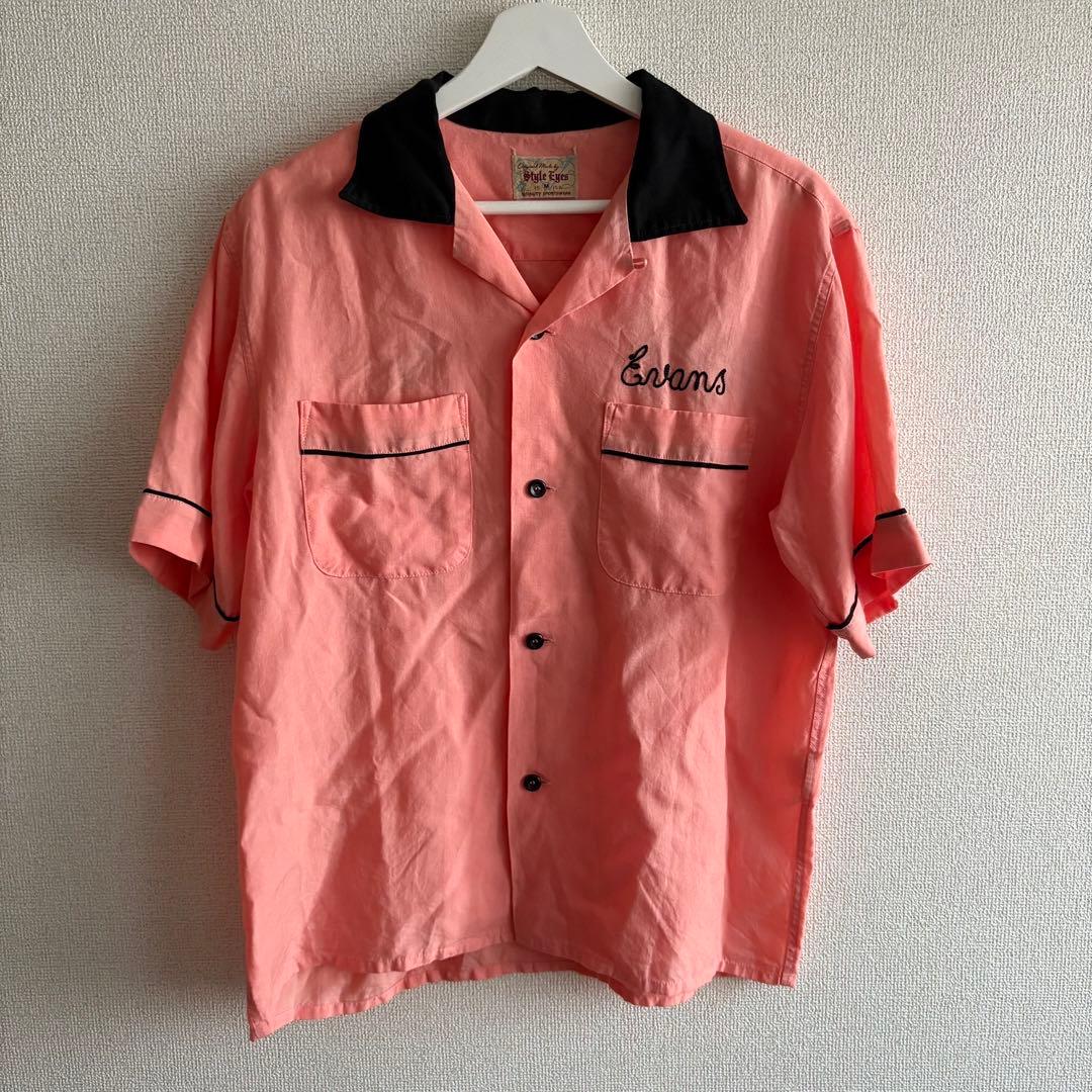Style Eyes ボウリングシャツ M ピンク se36168