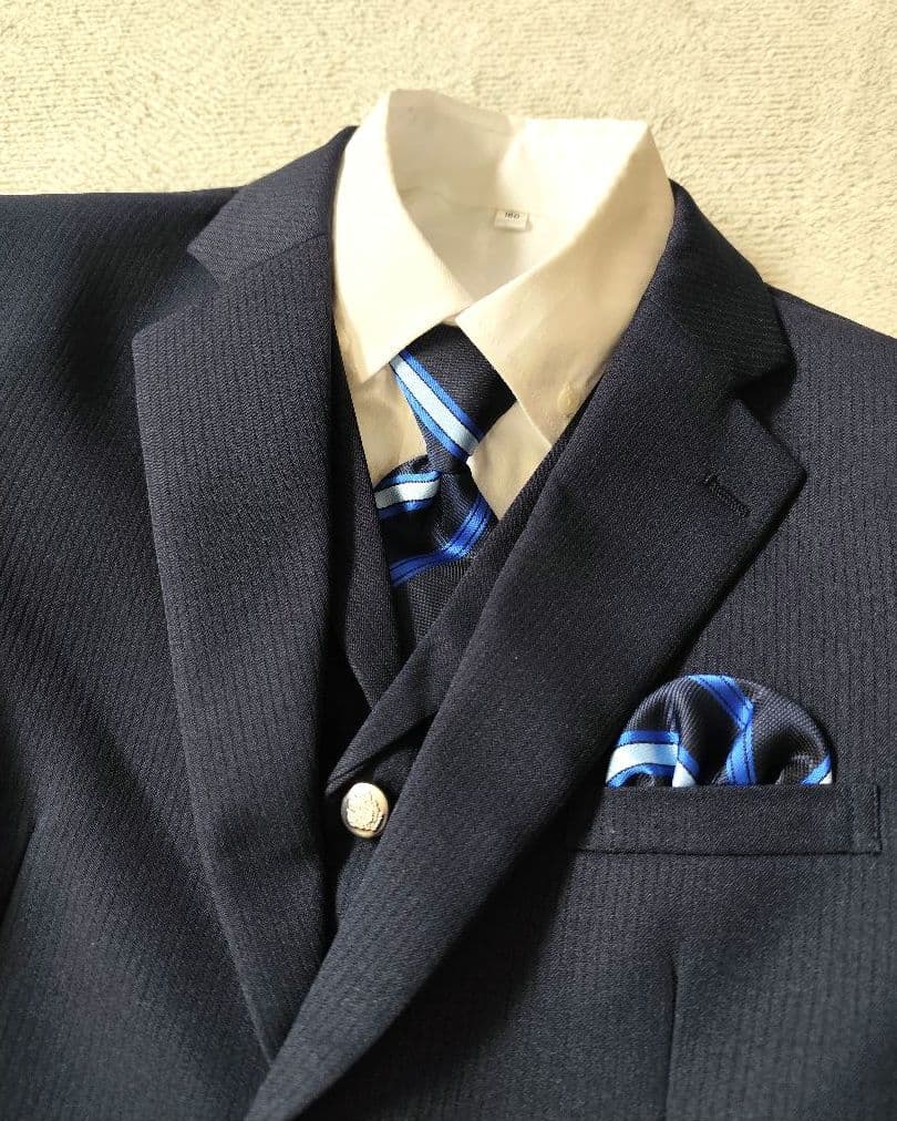 ワンダーファクトリー ベスト付 フォーマルスーツ　6点セット 160 卒業式