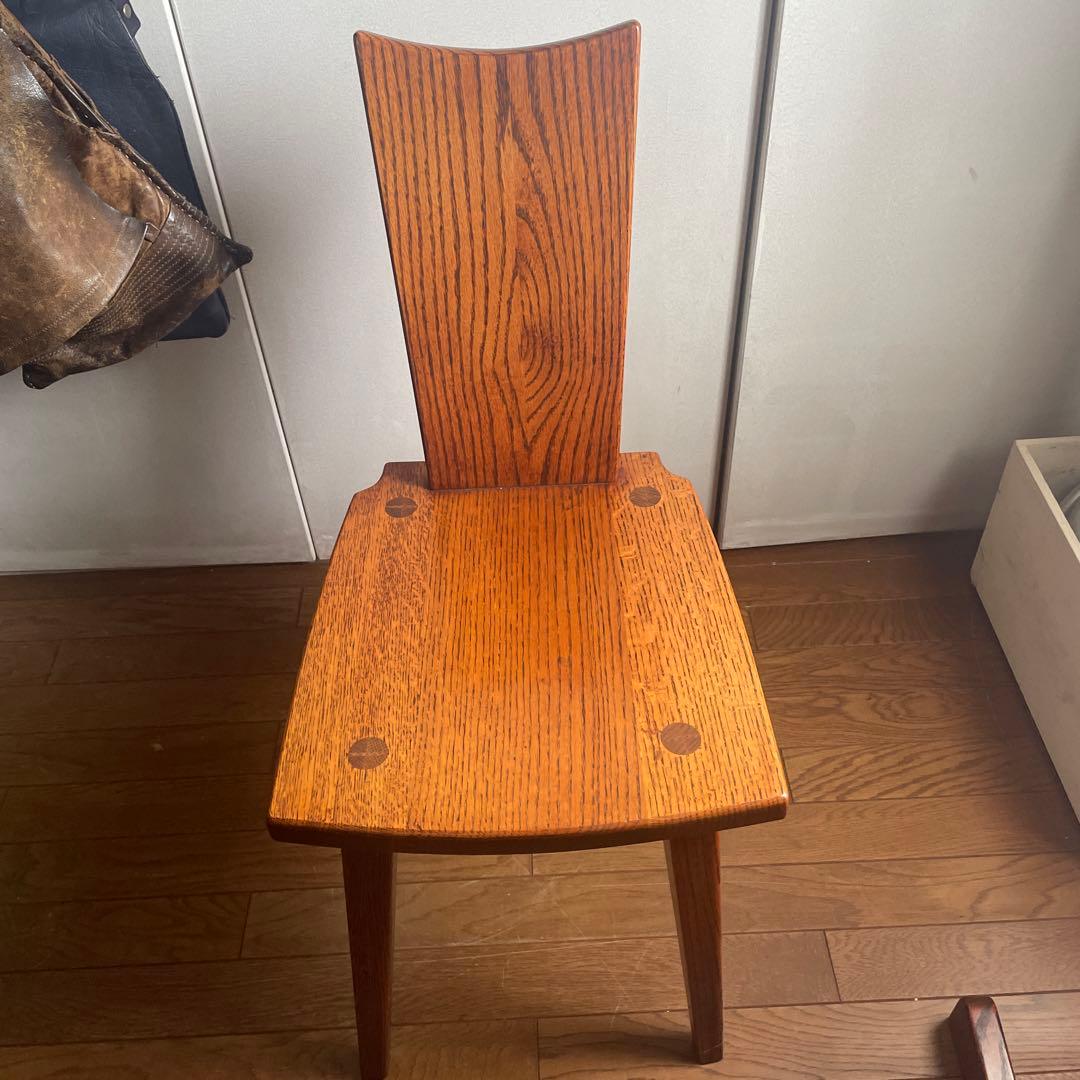 椅子　ダイニングチェア　欅　無垢