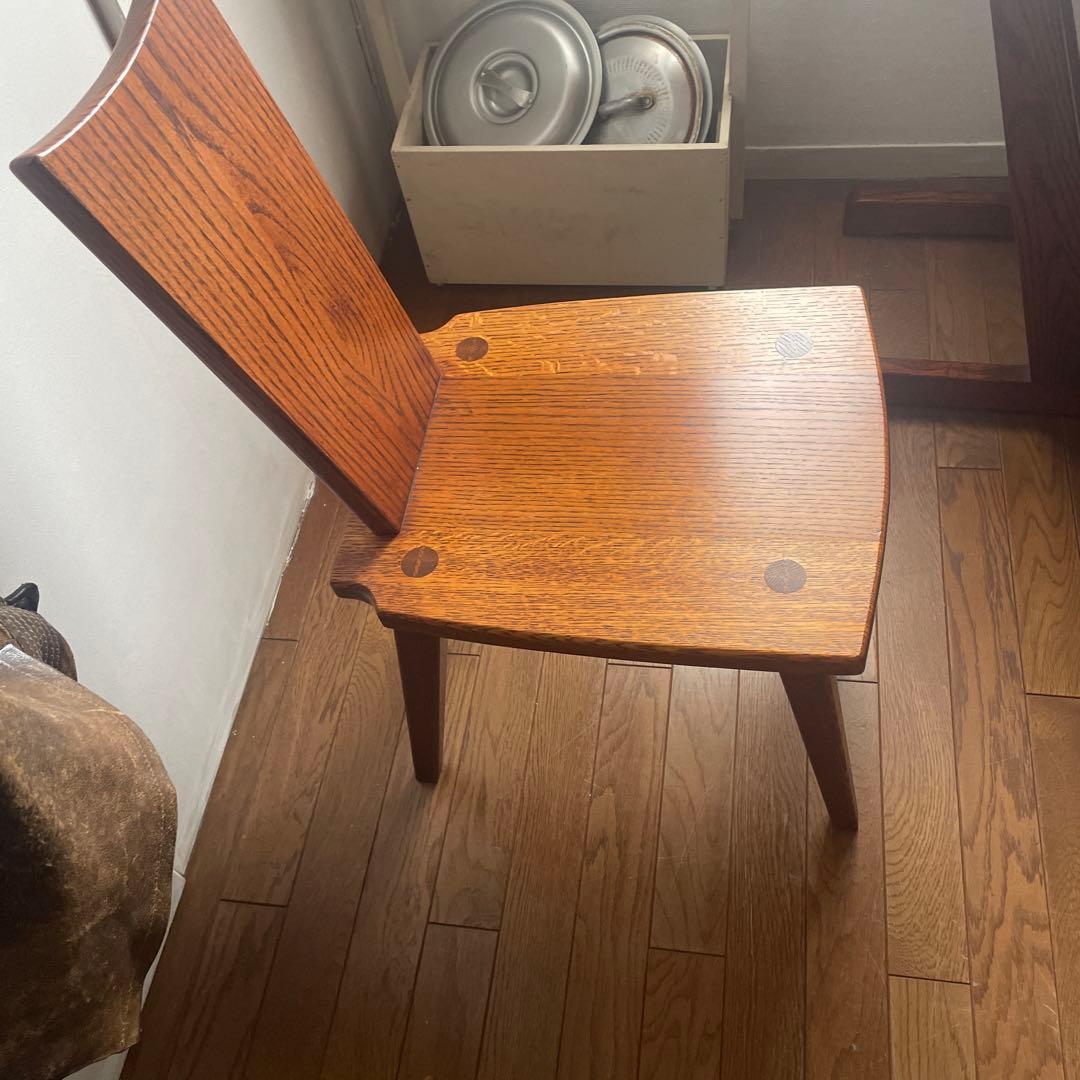 椅子　ダイニングチェア　欅　無垢