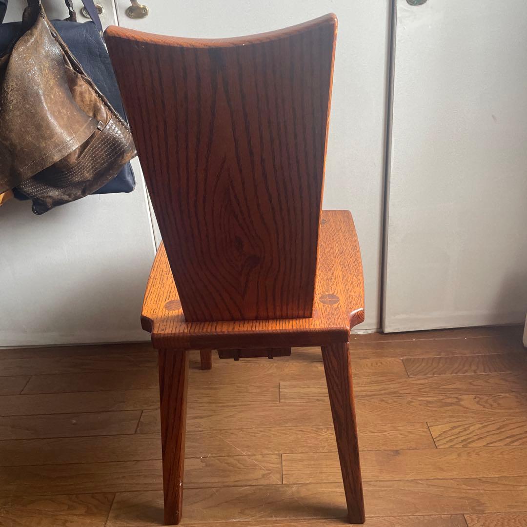 椅子　ダイニングチェア　欅　無垢