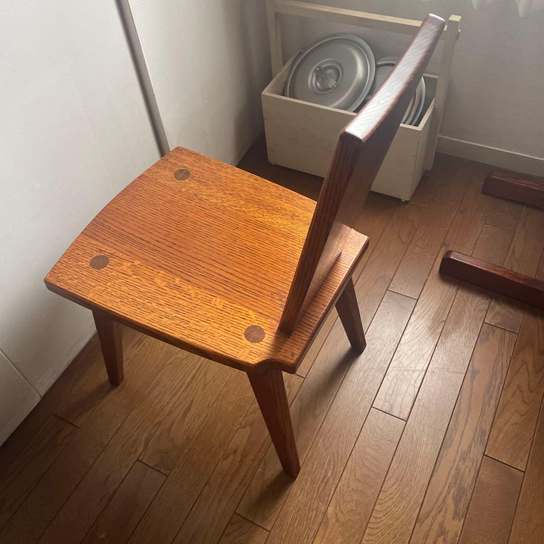 椅子　ダイニングチェア　欅　無垢