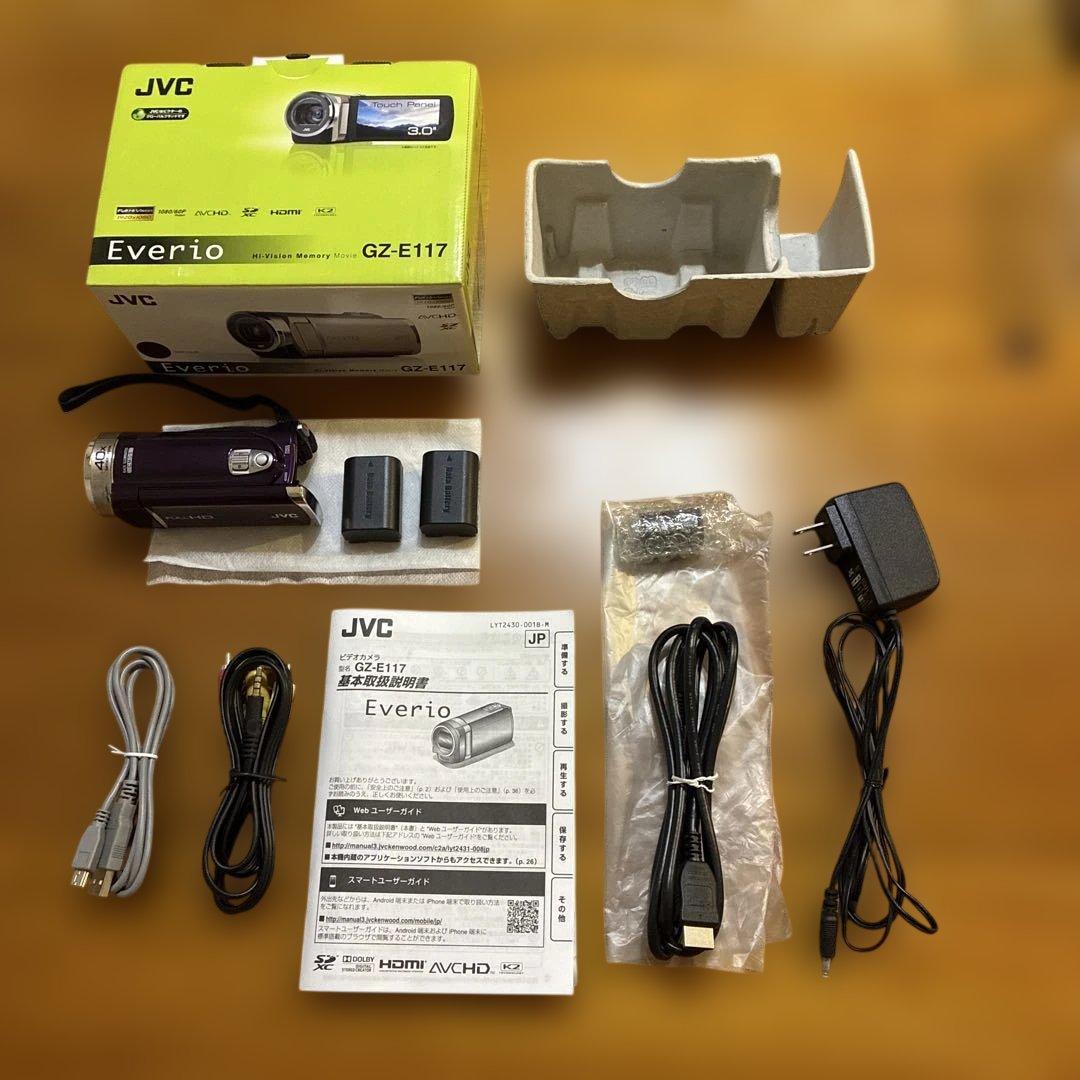 JVC GZ-E117 ハンディカム JVC BDライター　セット