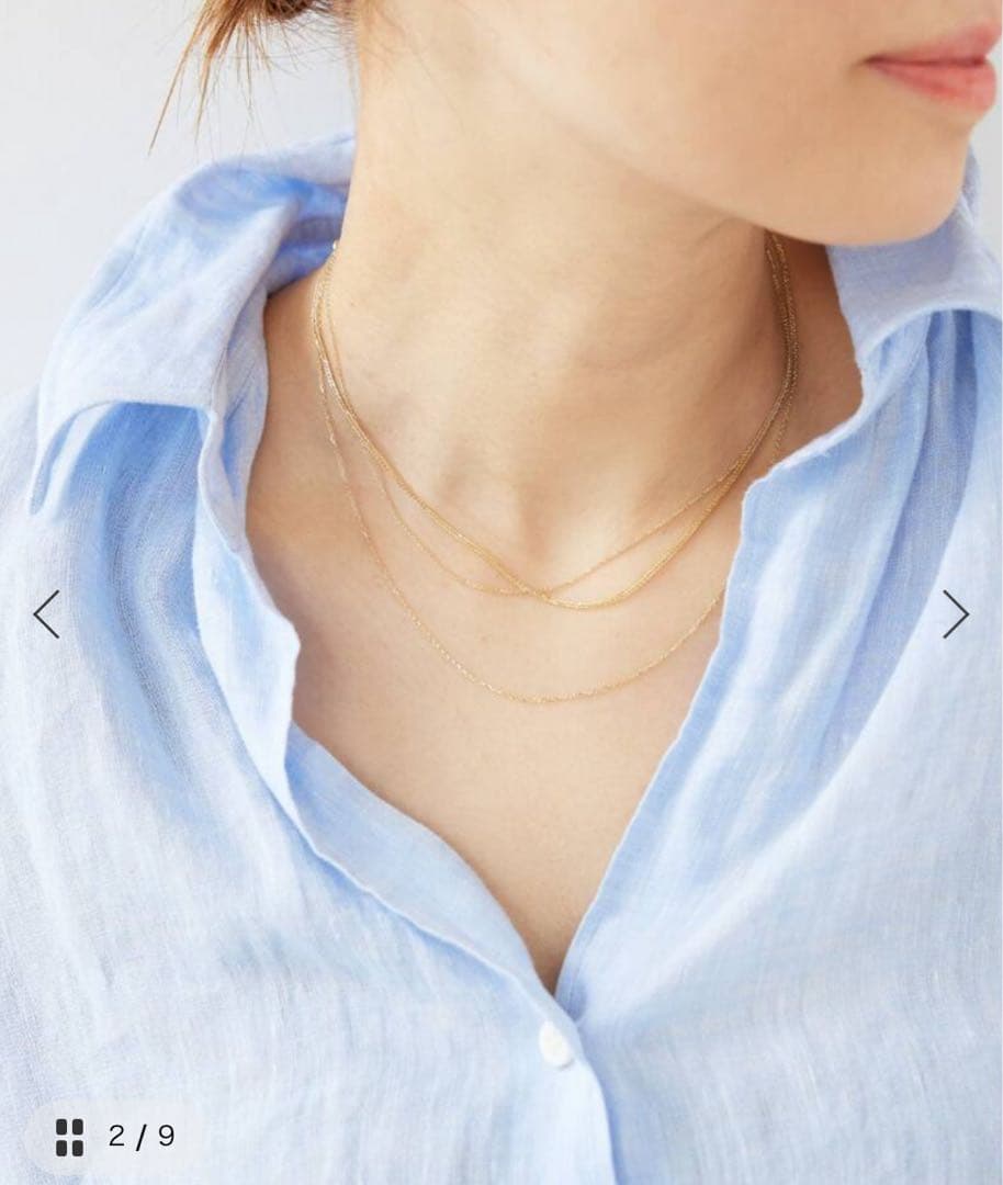 NEW TOP/ニュー トップ　14K CABLE CHAIN S(16inc)