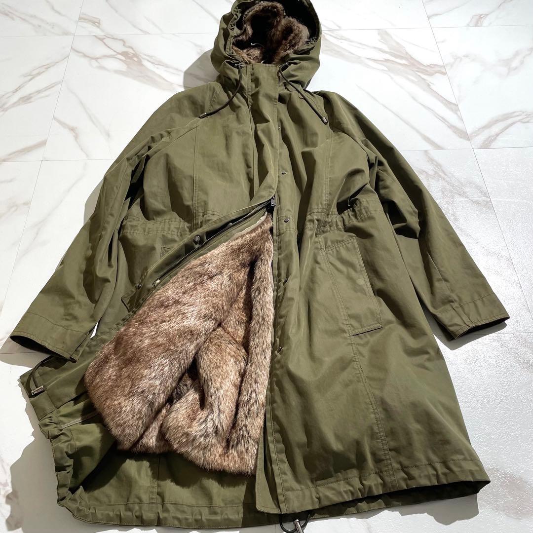 入手困難✨ マッキントッシュ モッズコート ファー付き レディース オリーブ