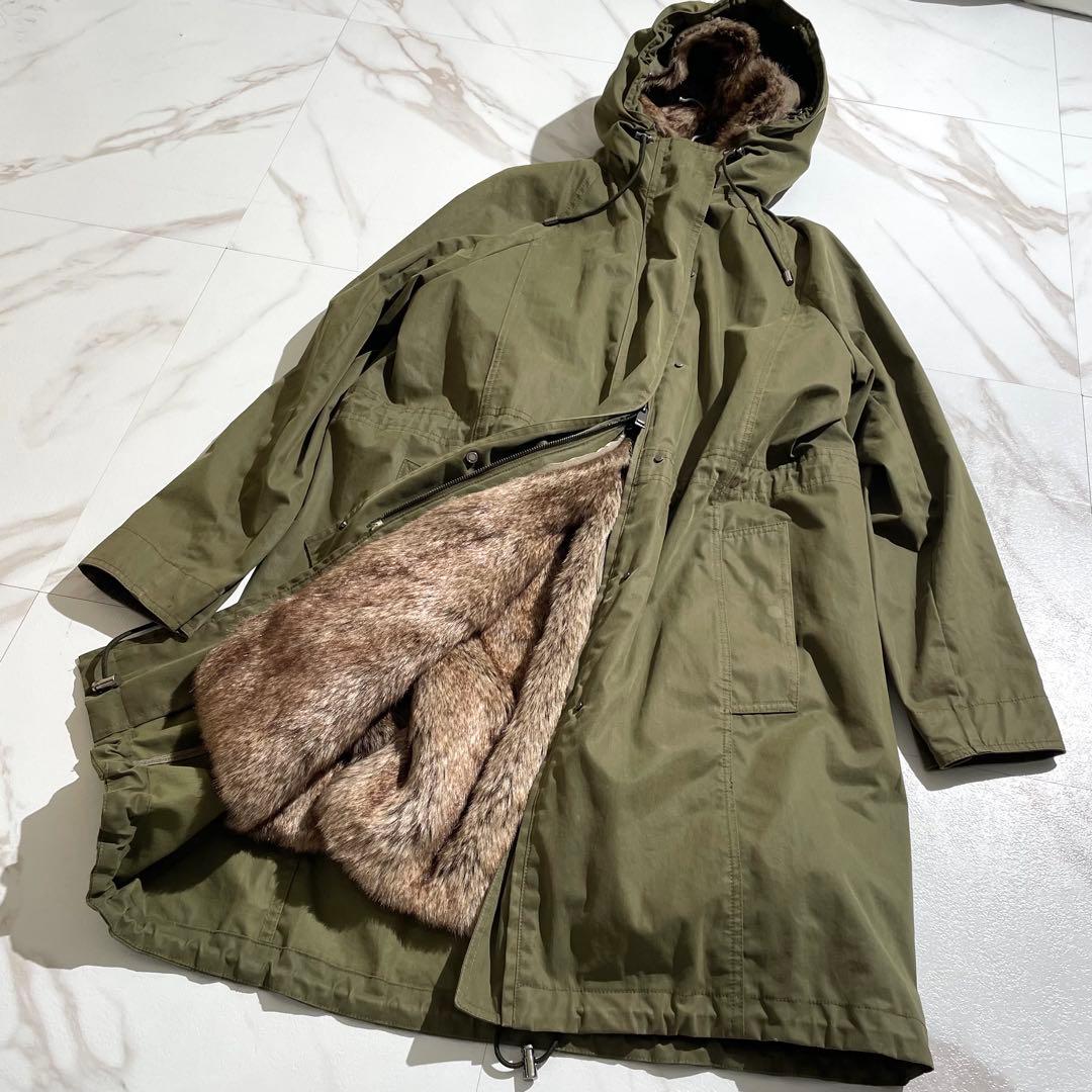 入手困難✨ マッキントッシュ モッズコート ファー付き レディース オリーブ