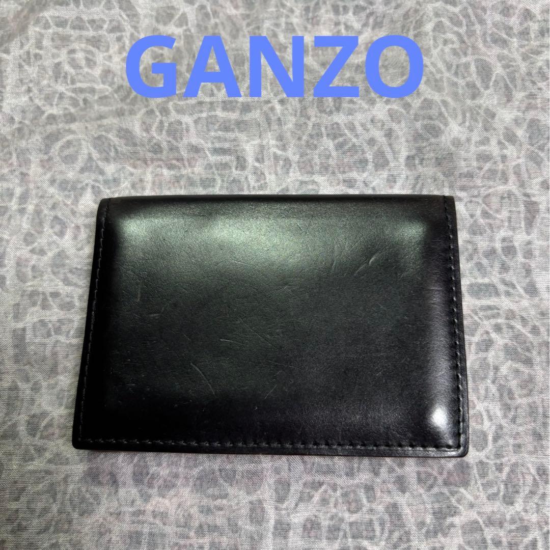 ganzo ガンゾ 黒 ブラック 名刺入れ パスケース カードケース