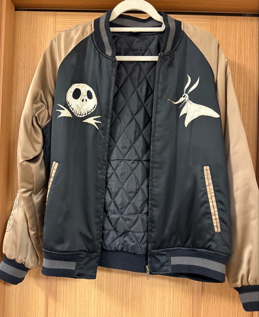 ナイトメアビフォアクリスマス ジャック 刺繍スカジャン【古着】