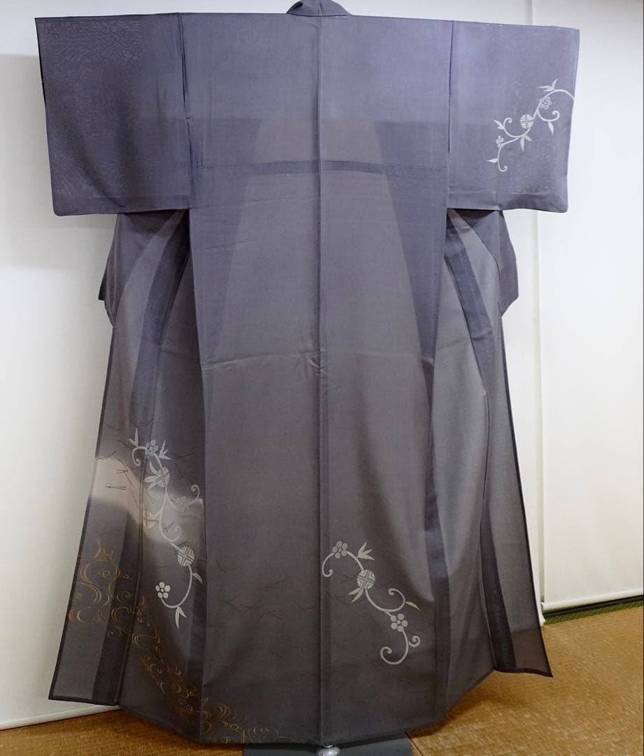 ね*子様 夏物グレー地色の付下げ