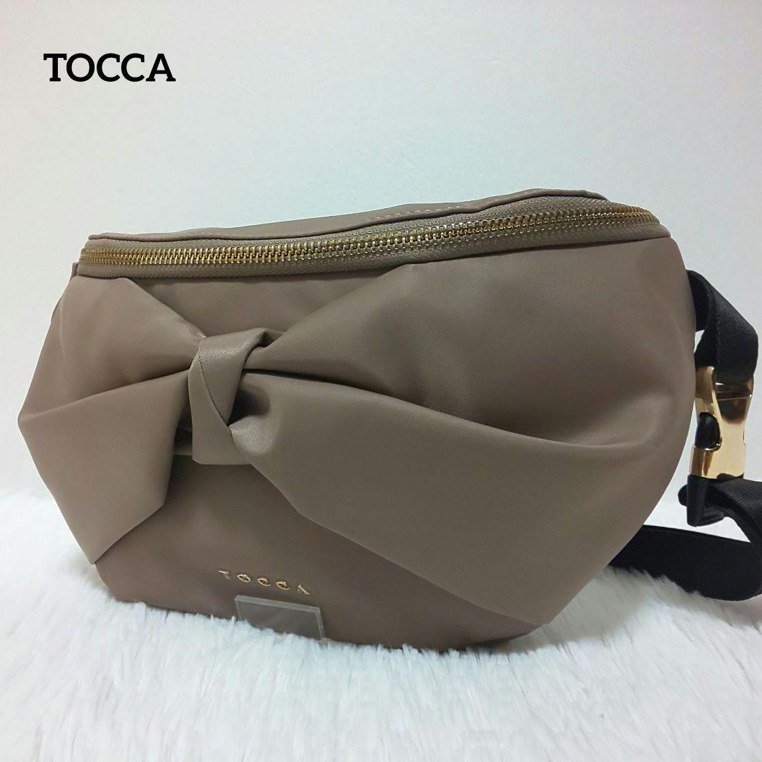 ✨美品✨TOCCA トッカ ボディバッグ ウエストポーチ ナイロン リボン 撥水