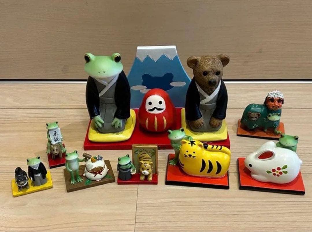 ま*み様 ダイカイ【Copeau】かえるのコポー 置物 ＊お正月/干支＊