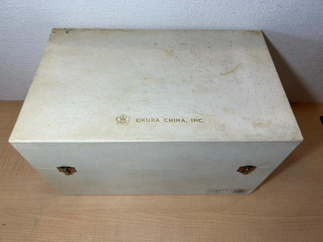 大倉陶園 花瓶 瑠璃金蝕葡萄 36cm OKURA CHINA 箱付 自宅保管