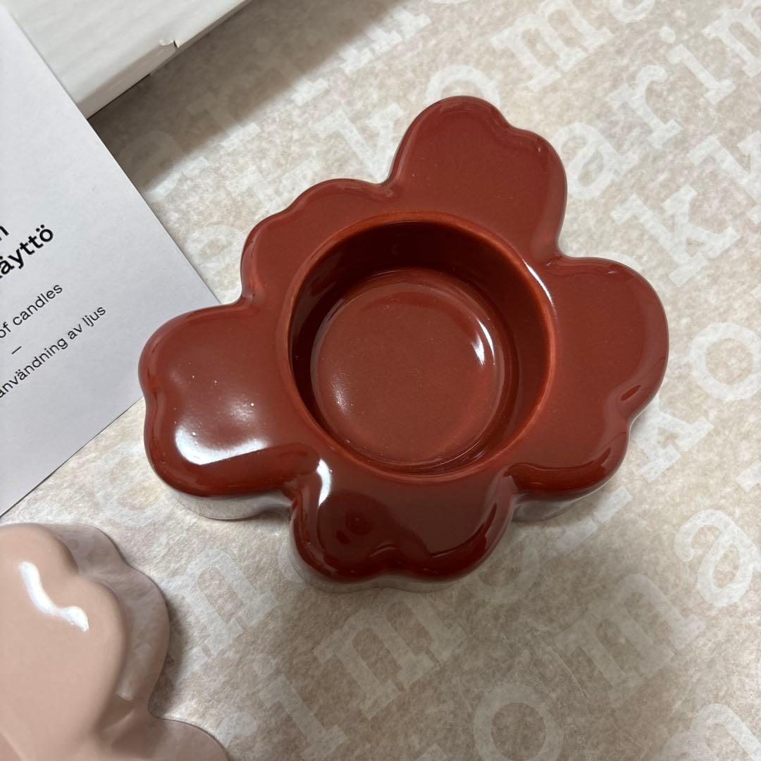新品　マリメッコ　ウニッコ　ティーライトホルダー