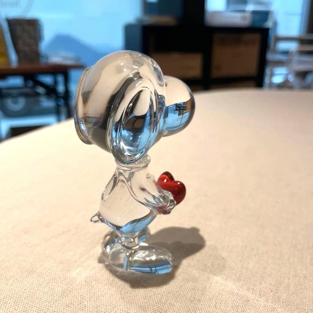 【美品】Baccarat スヌーピー ハート