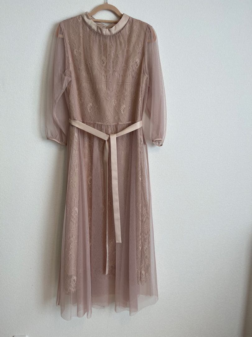 stola. オケージョンドレス レース＆チュール重ねドレス