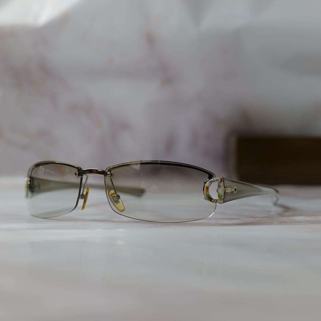 GUCCI グッチ ホースビット クリア Y2K サングラス ケース付き