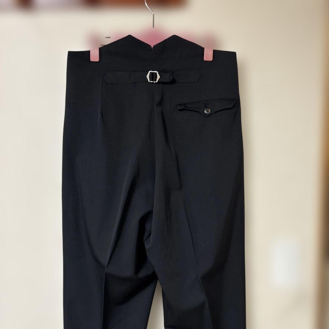 Yohji Yamamoto POUR HOMME ウールタックパンツバックル付
