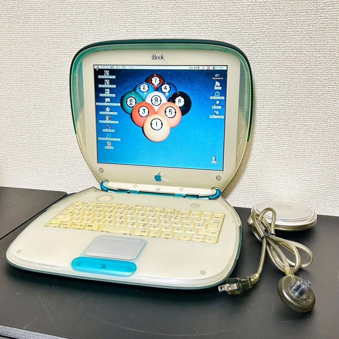 希少 Apple 初代iBook G3 クラムシェル型 M2453 ブルーベリー