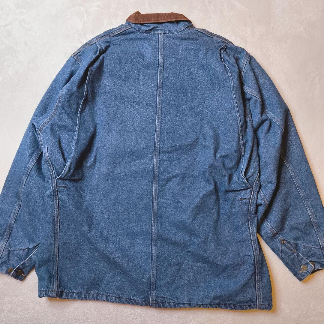 ​【美品/USA製】カーハート デニム チョアコート XXL-TALL 濃紺