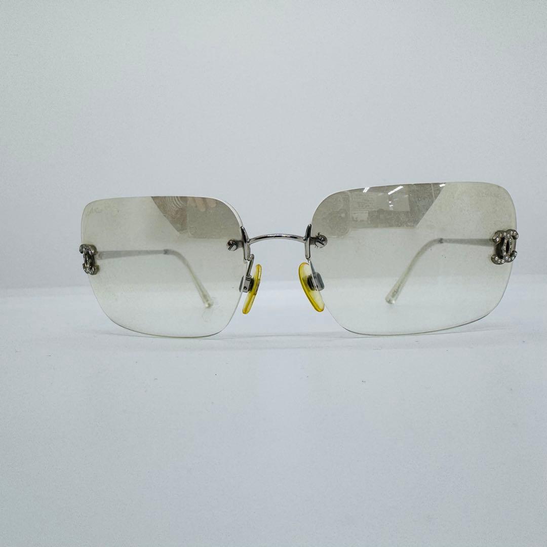 ✨CHANEL✨シャネル✨ココマーク✨ストーン✨リムレス✨ケースなし✨サングラス